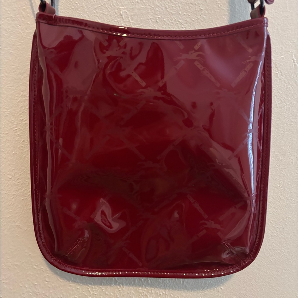 Longchamp Patent leather Red Crossbody Bag - Picture 3 of 5